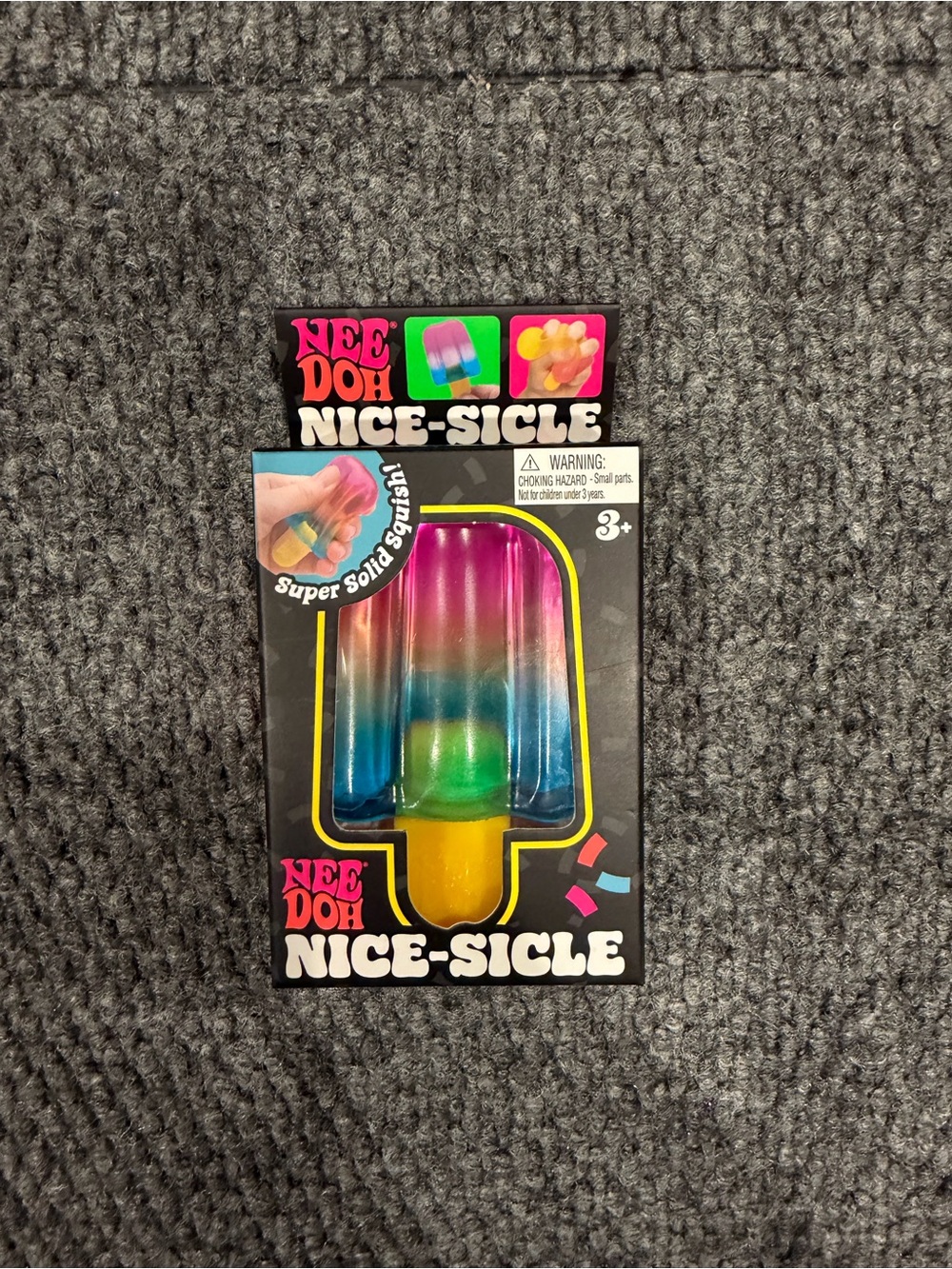 Needoh Nice-Sicle Rainbow Popsicle Squishy Toy - Multicolor